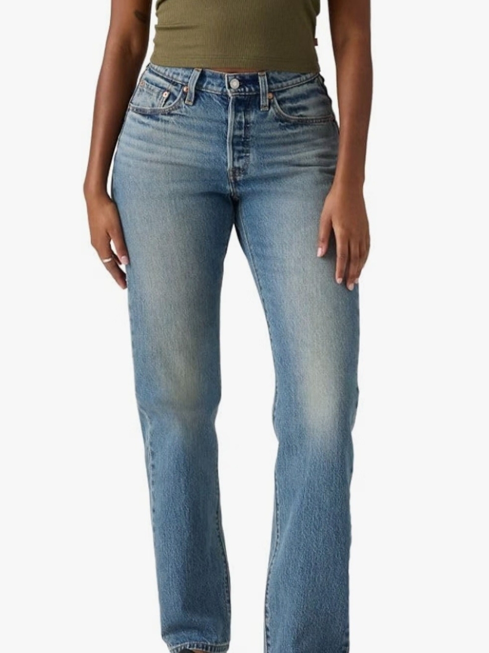 Levi's 501 Curvy High Rise Button Fly